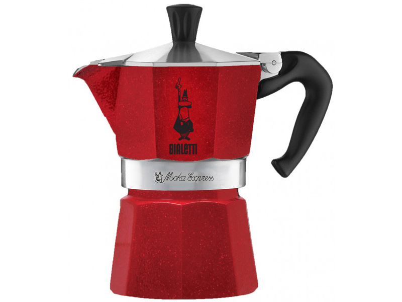 Bialetti Red Emotion Moka konvička - 6 šálků